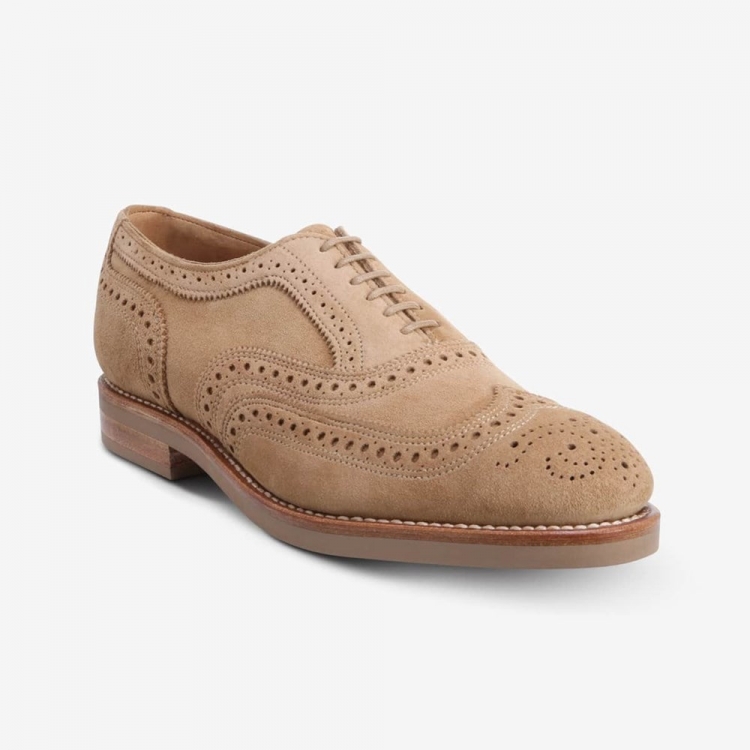 Allen Edmonds Neumok Suede Wingtip Oxford? Camel bxzRLS8f - Click Image to Close