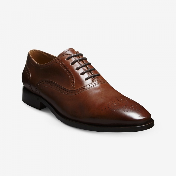 Allen Edmonds Siena Medallion Oxford Dress Shoe Chili Bm2m4vyW - Click Image to Close