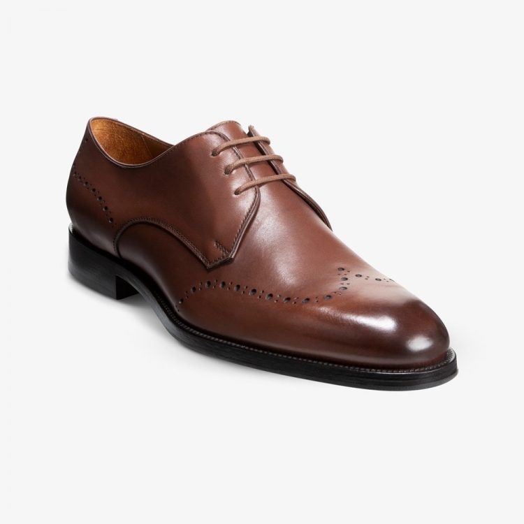 Allen Edmonds Lucca Derby Dress Shoe Dark Chili k4IKnCKl - Click Image to Close