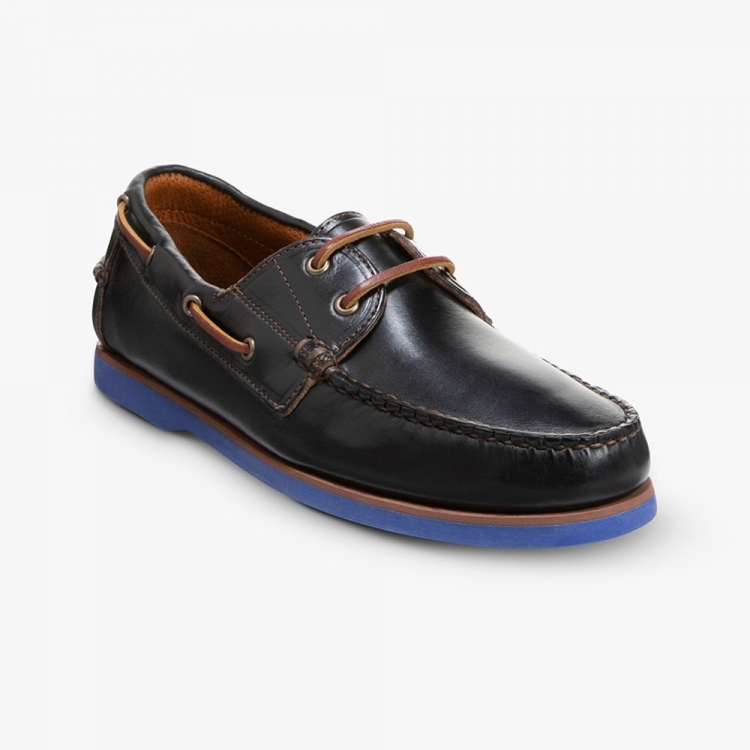 Allen Edmonds Force 10 Boat Shoe with Chromexcel Leather? Black 0YIB730b - Click Image to Close