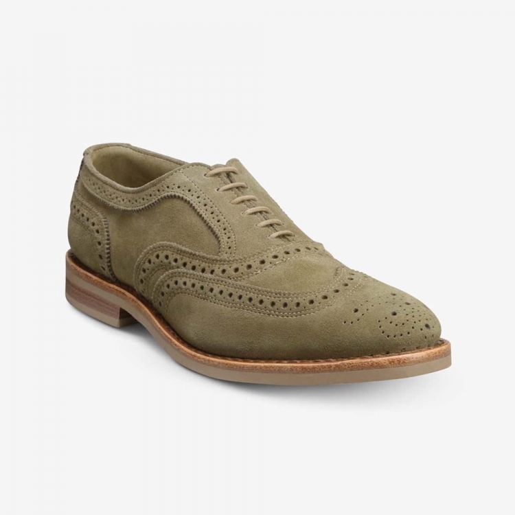 Allen Edmonds Neumok Suede Wingtip Oxford? Sage Green NXhR5OxQ - Click Image to Close