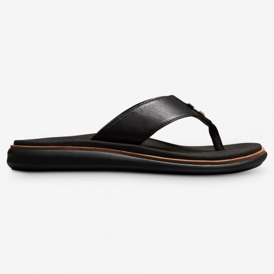 Allen Edmonds Naples Thong Sandal Black Leather NbW5q9Ad