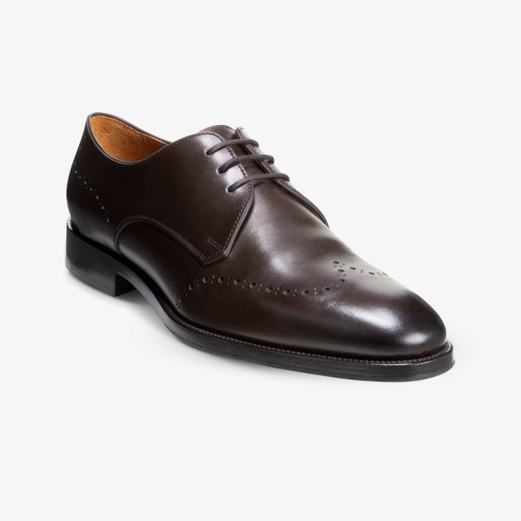 Allen Edmonds Lucca Derby Dress Shoe Dark Brown pdSanyGC - Click Image to Close