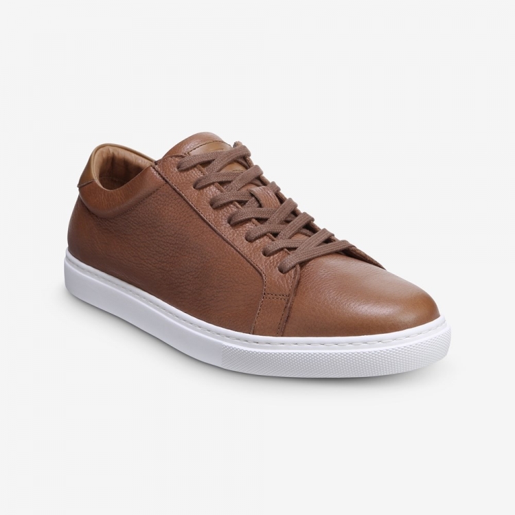 Allen Edmonds Courtside Sneaker Walnut Brown KJk2uF0F - Click Image to Close