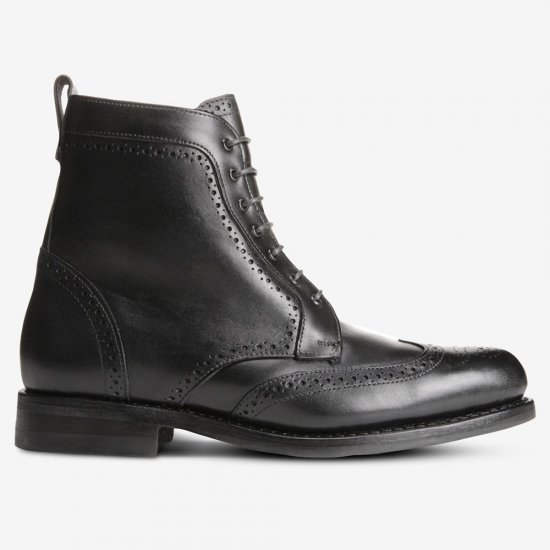 Allen Edmonds Dalton Wingtip Dress Boot with Dainite Rubber Sole? Black 8ug4Y3Ih