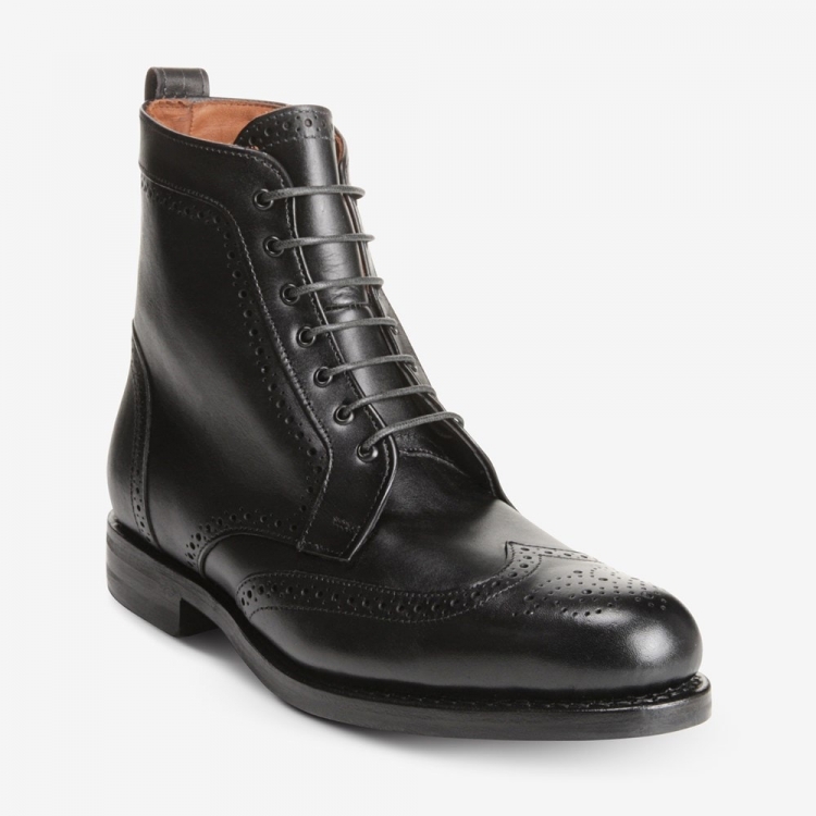 Allen Edmonds Dalton Wingtip Dress Boot with Dainite Rubber Sole? Black 8ug4Y3Ih - Click Image to Close