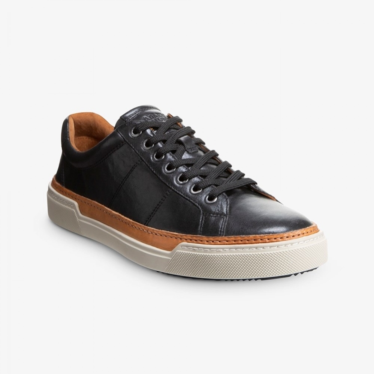 Allen Edmonds Porter City Derby Sneaker Black idWrlEuS - Click Image to Close