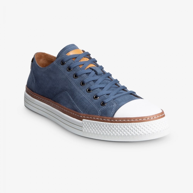 Allen Edmonds Pasadena Sneaker Denim Blue Suede la0GuZ1O - Click Image to Close