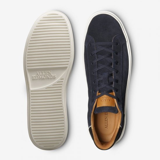 Allen Edmonds Oliver Lace-up Sneaker Navy Sea Suede yNKTV9HC