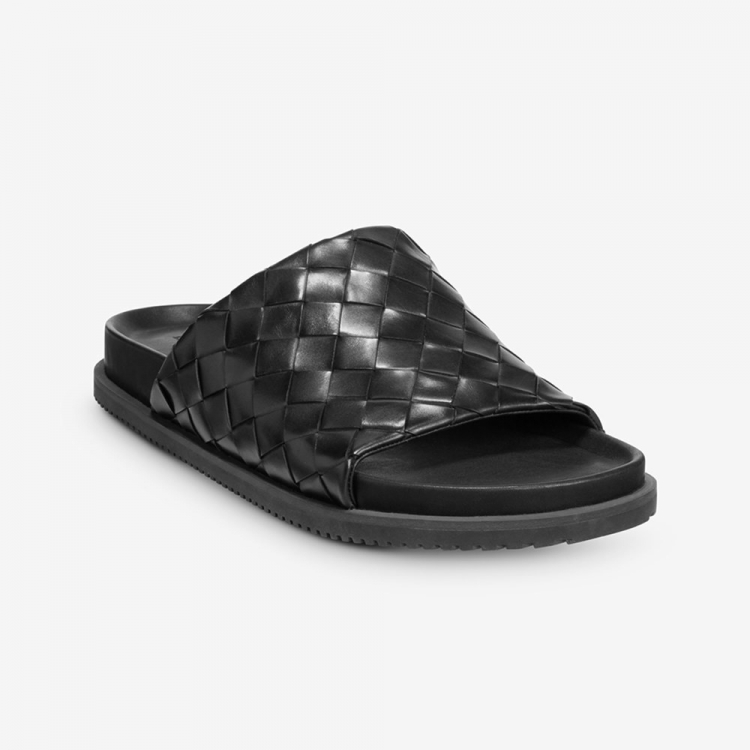 Allen Edmonds Del Mar Woven Sandal Black 9r88CUid - Click Image to Close