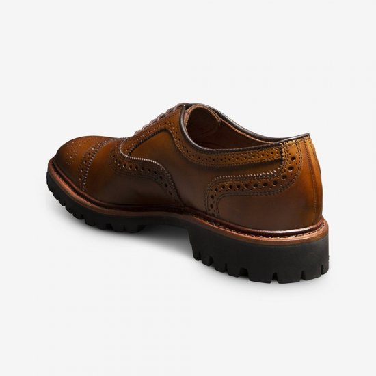 Allen Edmonds Strand Cap-toe Oxford Dress Shoe with Lug Sole Walnut YJsKaHma