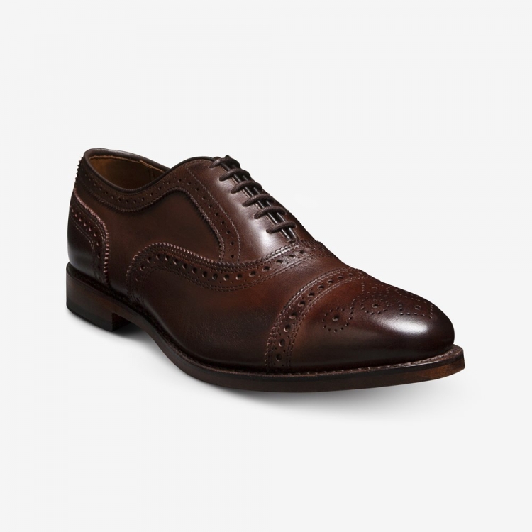 Allen Edmonds Strand Cap-toe Oxford Dress Shoe Mahogany ChqF2OlC - Click Image to Close