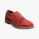 Allen Edmonds Strandmok Cap-toe Oxford with Dainite Rubber Sole Crimson Red Suede Jm4hKc0T