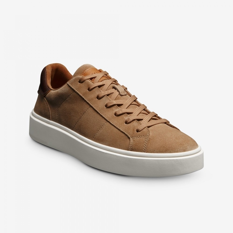 Allen Edmonds Oliver Lace-up Sneaker Sandstone Suede Xn0qwnUp - Click Image to Close