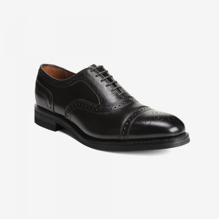 Allen Edmonds Strand Weatherproof Cap-Toe Oxford with Dainite Rubber Sole Black a4bkB16D - Click Image to Close