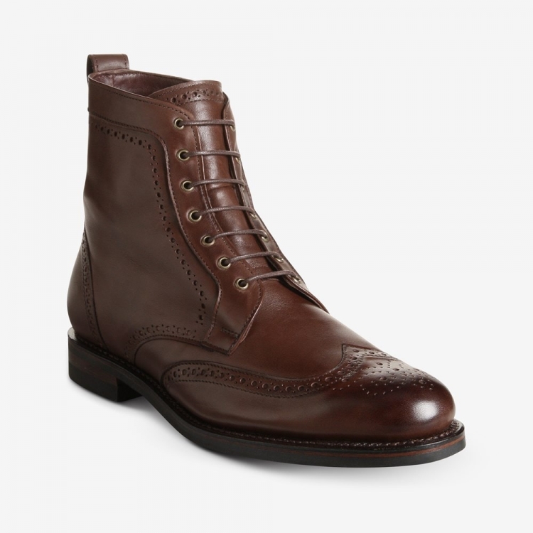 Allen Edmonds Dalton Weatherproof Dress Boot with Dainite Rubber Sole? Brown 5cszmPiS - Click Image to Close