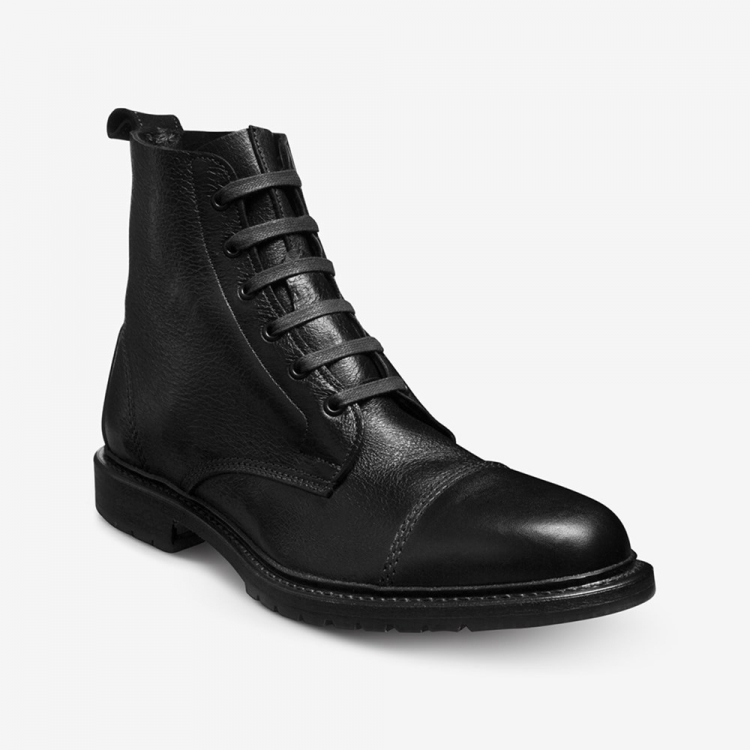 Allen Edmonds Normandy Cap-toe Boots Black uxBTlhbf - Click Image to Close