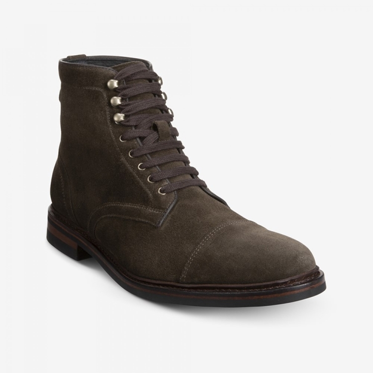 Allen Edmonds Landon Cap-toe Boot Loden Suede X2PyGAOj - Click Image to Close