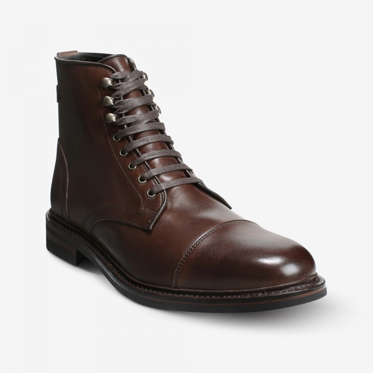 Allen Edmonds Landon Cap-toe Boot Mahogany Brown 5lcmNGFA - Click Image to Close