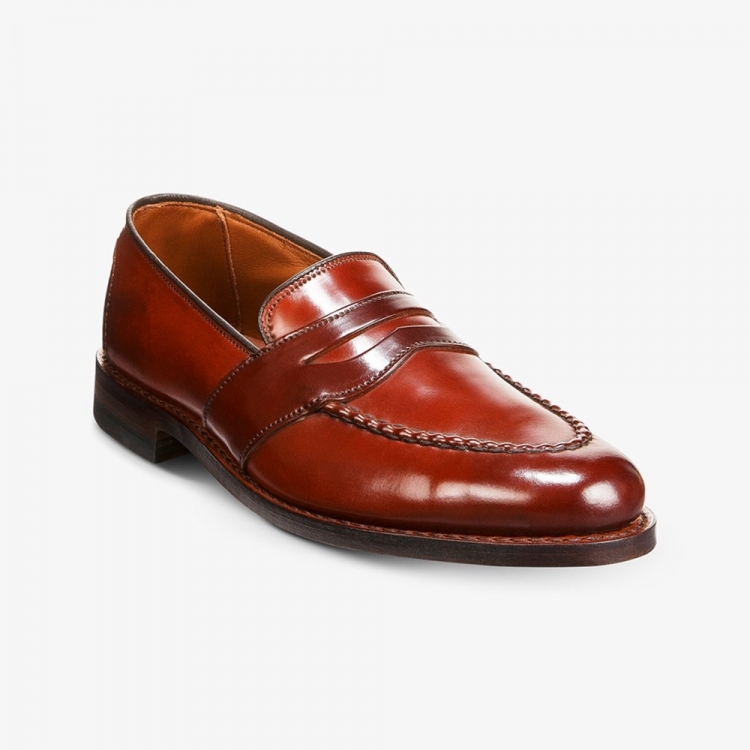 Allen Edmonds Randolph Shell Cordovan Penny Loafer Chili Cordovan Mtoj1u4g - Click Image to Close