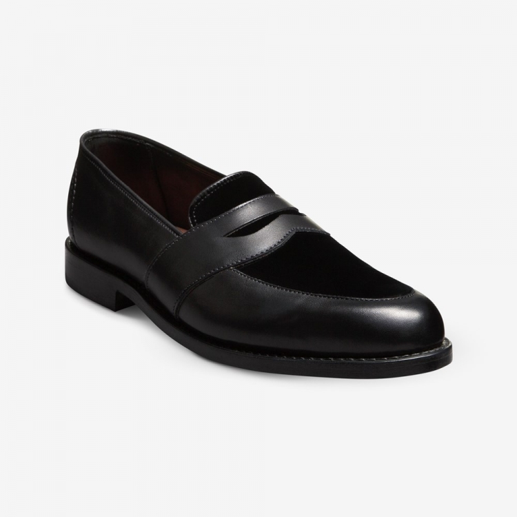 Allen Edmonds Randolph Penny Loafer Black Velvet ejt5PkTM - Click Image to Close