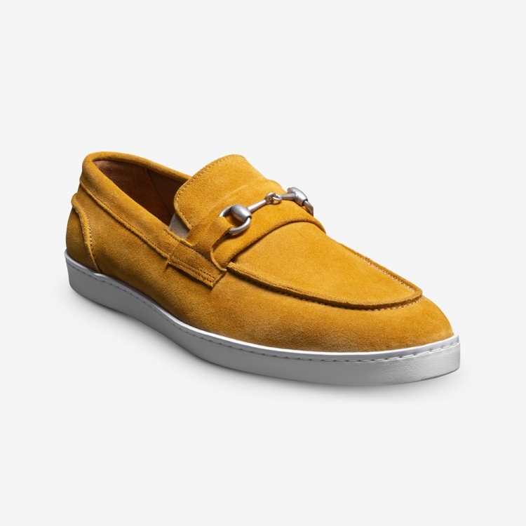 Allen Edmonds Randolph Bit Slip-on Sneaker Yellow Suede in8sXTFJ - Click Image to Close