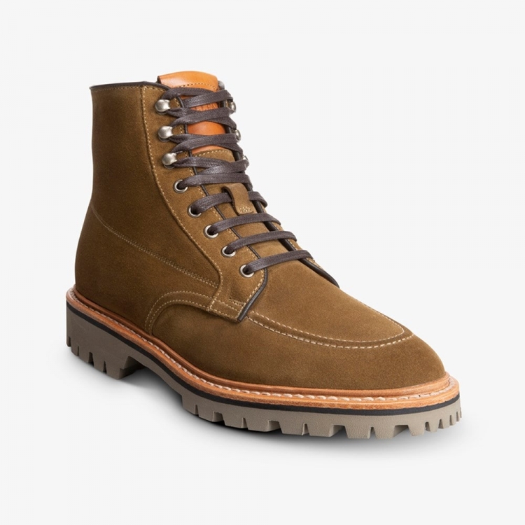 Allen Edmonds Freeport Suede Weatherproof Lug Boot Caper f5Fg28uc - Click Image to Close