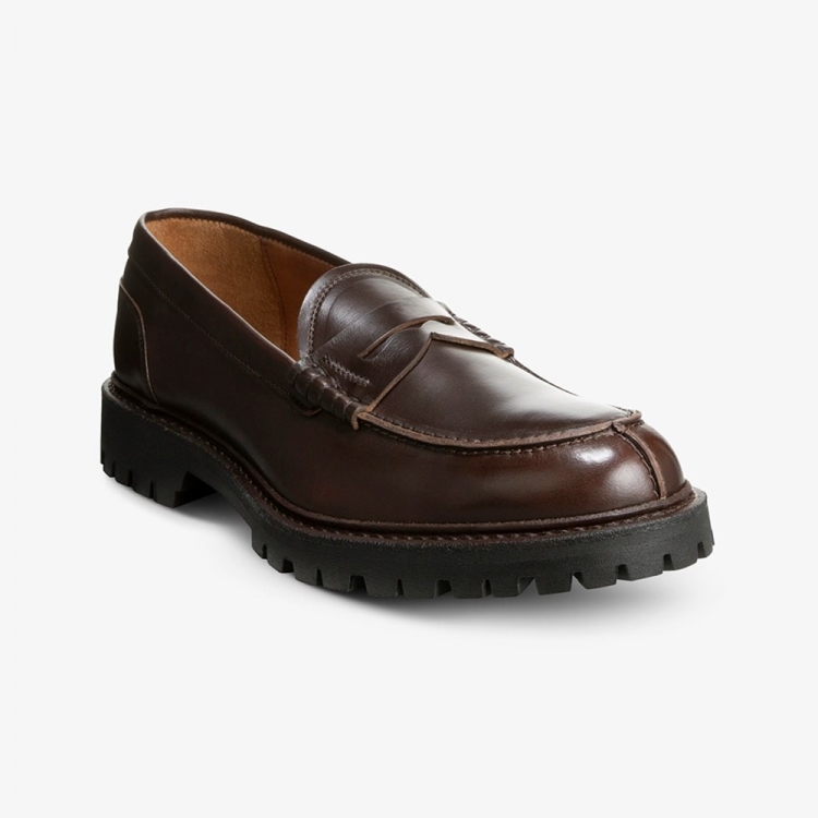 Allen Edmonds Freeport Weatherproof Penny Loafer Brown RSAXjk1R - Click Image to Close