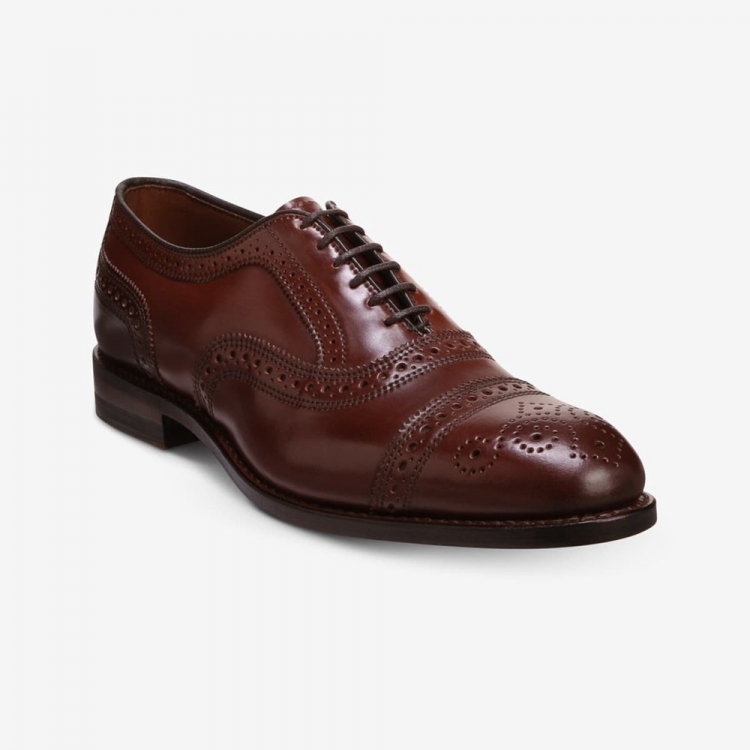 Allen Edmonds Strand Shell Cordovan Cap-toe Oxford Dress Shoe Chili Cordovan zVacT97c - Click Image to Close