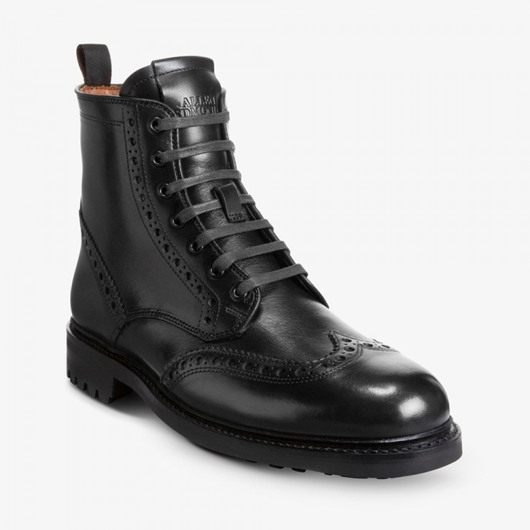 Allen Edmonds Chapman Weatherproof Wingtip Boot BLACK Ly9W8dnq - Click Image to Close