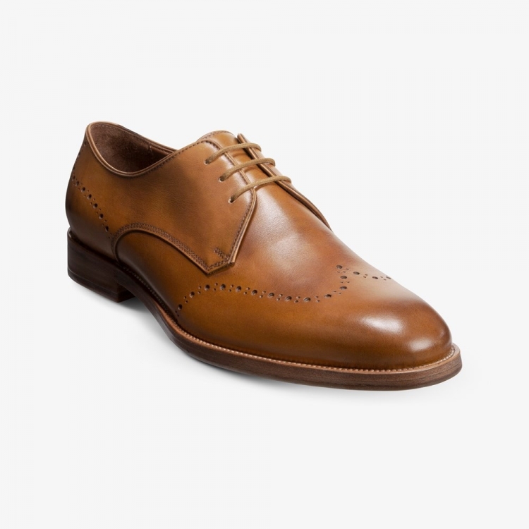 Allen Edmonds Lucca Derby Dress Shoe Walnut Brown tUXUuRfZ - Click Image to Close