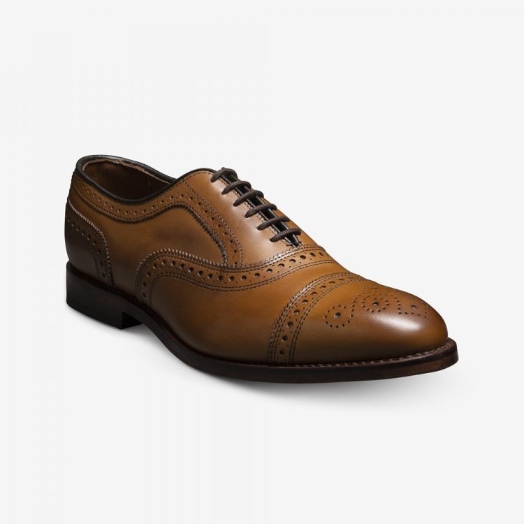 Allen Edmonds Strand Cap-toe Oxford Dress Shoe Walnut Brown pm786Zxr - Click Image to Close