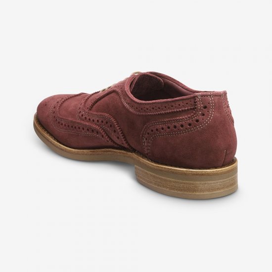 Allen Edmonds Neumok Suede Wingtip Oxford? Cherry Red p6VEVzw9