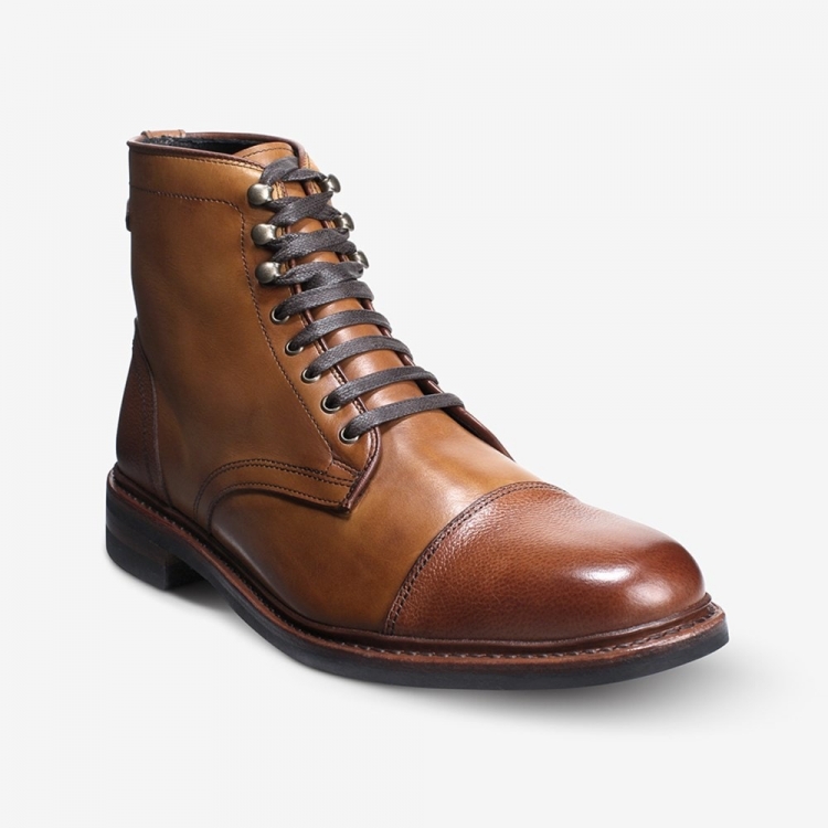 Allen Edmonds Landon Cap-toe Boot Walnut Brown lbJX5BhJ - Click Image to Close