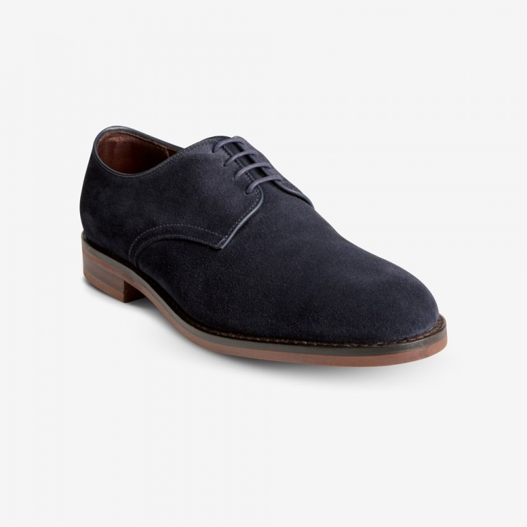 Allen Edmonds Nomad Buck Suede Derby? Navy HKn5havX - Click Image to Close