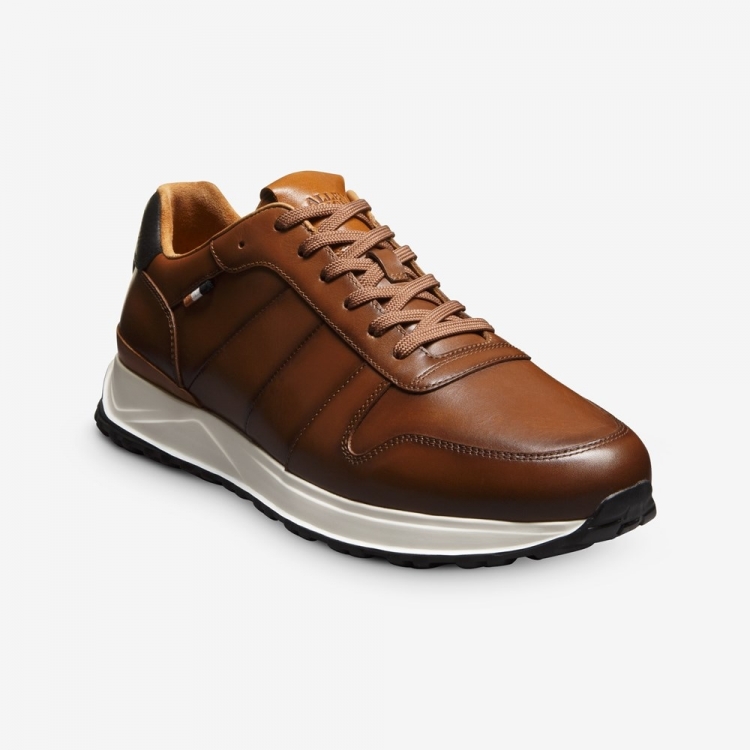 Allen Edmonds Lawson Lace-up Sneaker Chestnut Leather rnRxTTDH - Click Image to Close