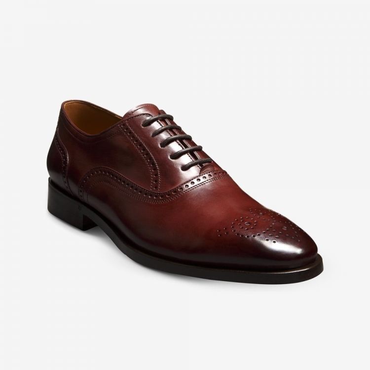 Allen Edmonds Siena Medallion Oxford Dress Shoe Burgundy NXc16qQQ - Click Image to Close