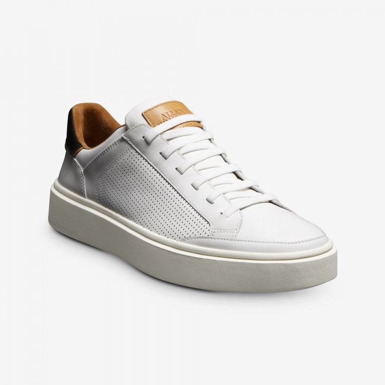 Allen Edmonds Oliver Slip-on Stretch-lace Sneaker White Leather yQhOTVba - Click Image to Close