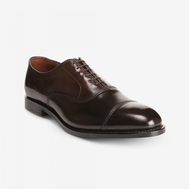 Allen Edmonds Park Avenue Shell Cordovan Cap-toe Oxford Dress Shoe Brown Cordovan SOWtTNcT - Click Image to Close