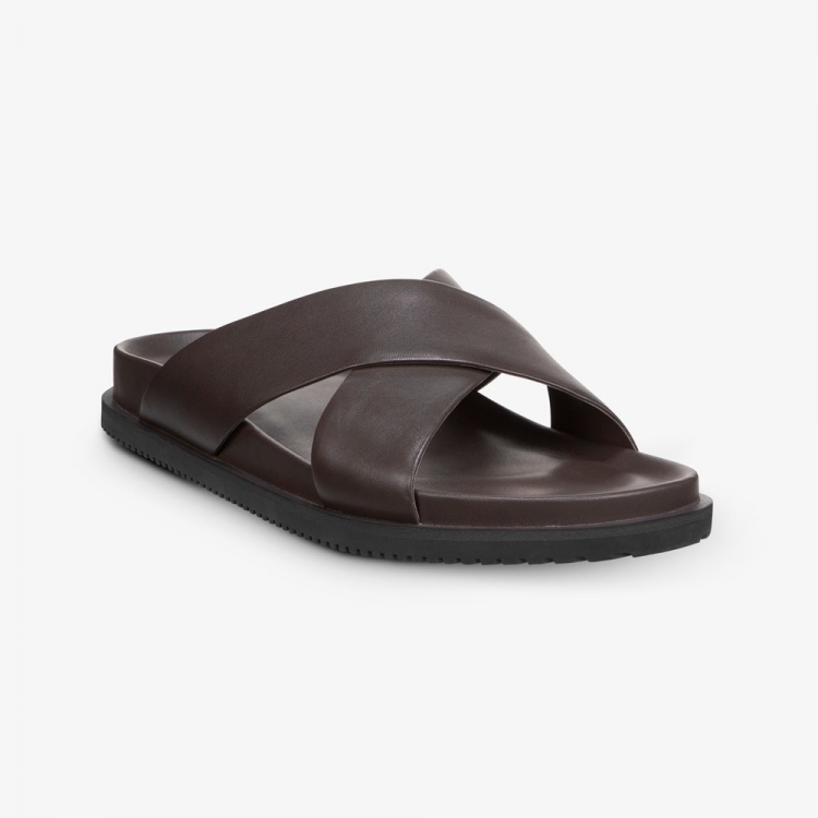 Allen Edmonds Del Mar Sandal Dark Brown oO1pXFGQ - Click Image to Close