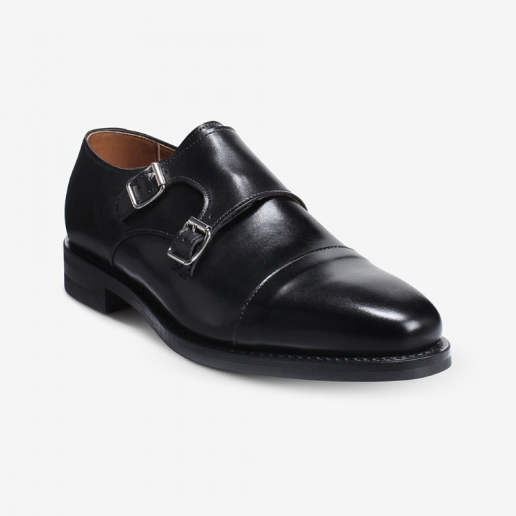 Allen Edmonds Marin Double Monk Strap Dress Shoe with Dainite Sole Black yQgErxoa - Click Image to Close