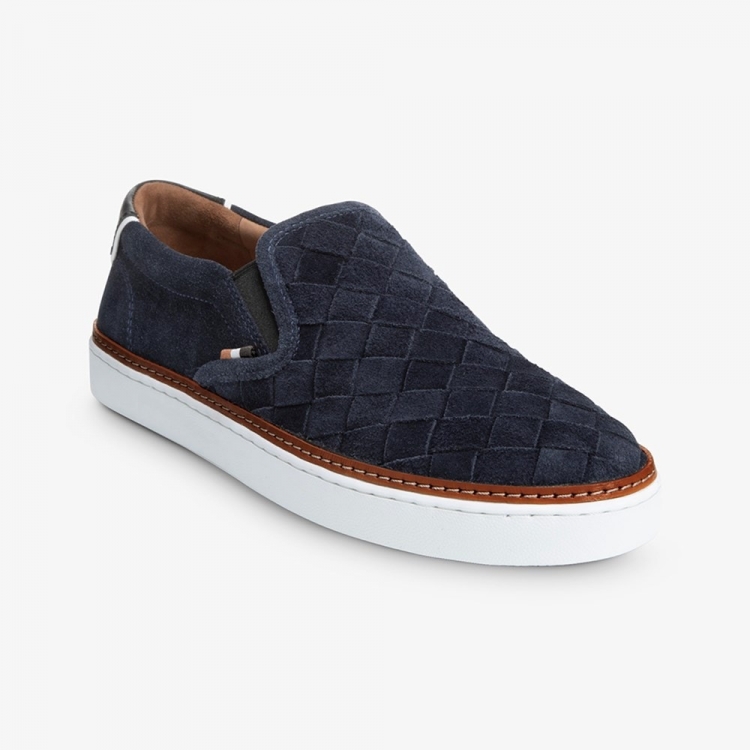 Allen Edmonds Alpha Woven Slip-on Sneaker Sea Navy Suede gCYi0Kc7 - Click Image to Close