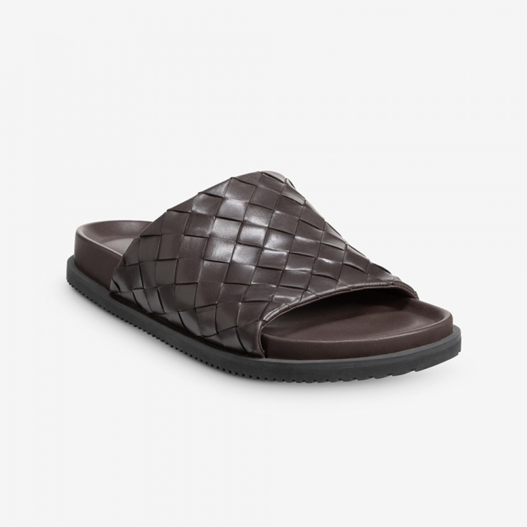 Allen Edmonds Del Mar Woven Sandal Dark Brown ojogAMl0 - Click Image to Close