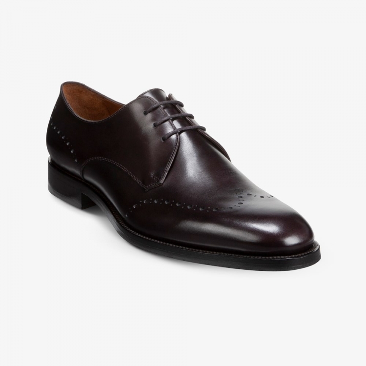 Allen Edmonds Lucca Derby Dress Shoe Mahogany V7JpKHz2 - Click Image to Close